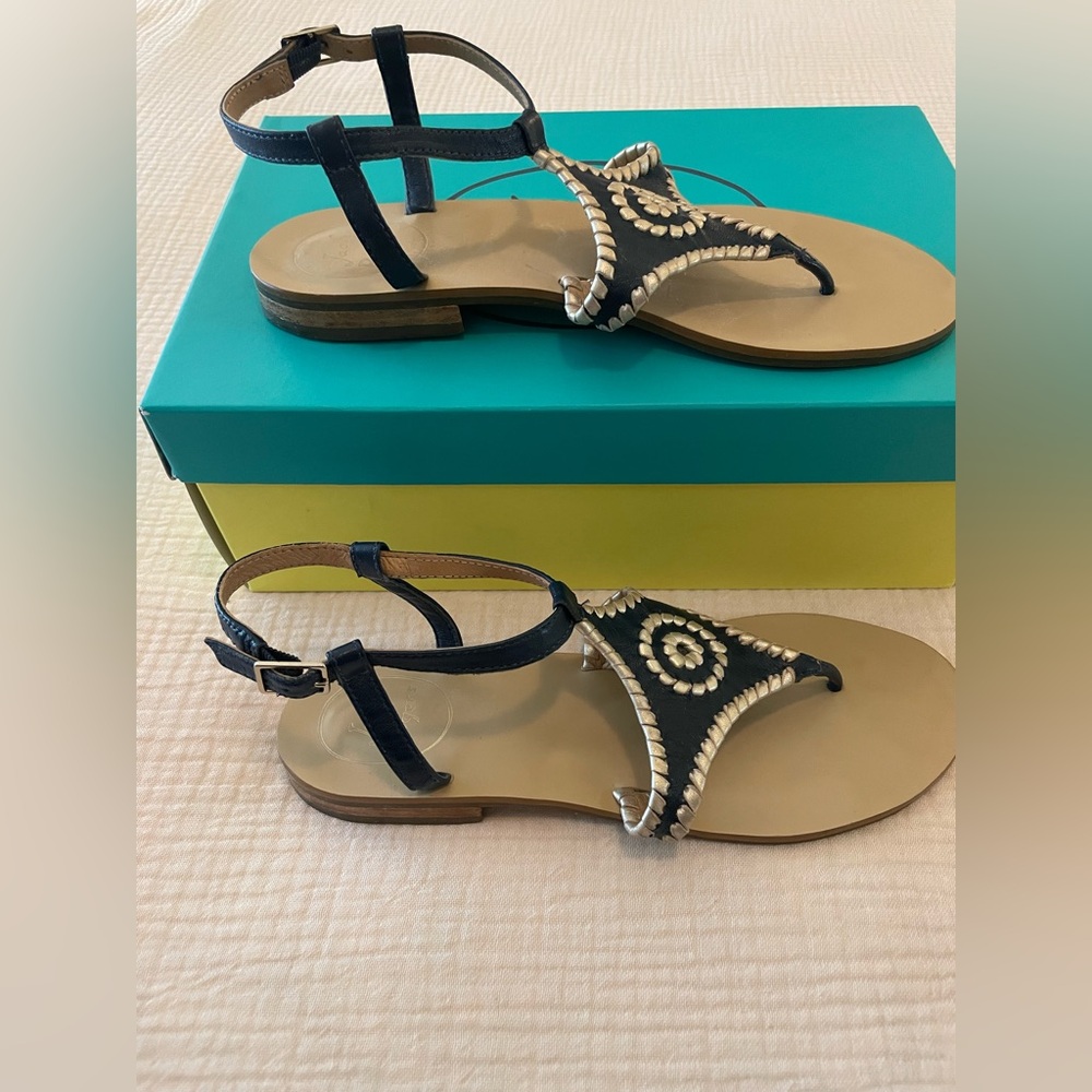 Jack Rogers Midnight Blue Maci Sandals size 7